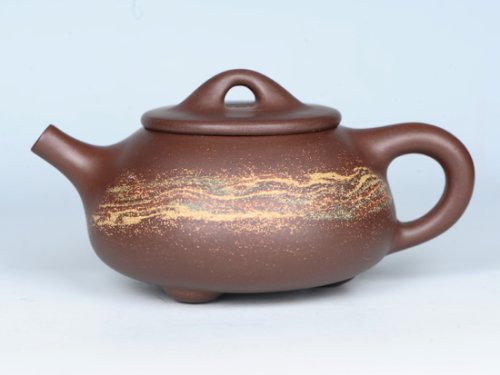 吴建荣紫砂壶 绞泥小石瓢 
