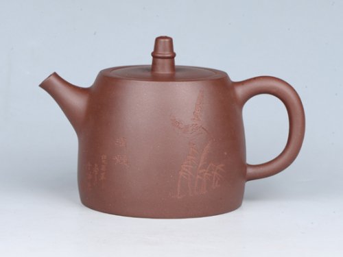 潘雪峰紫砂壶 汉铎 容量：200cc  泥料：紫泥 