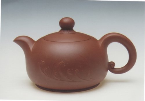 周军明紫砂壶 旭日东升 