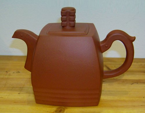 席志紫砂壶 四方青玉 