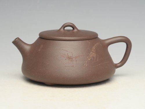 周可明紫砂壶 石瓢 