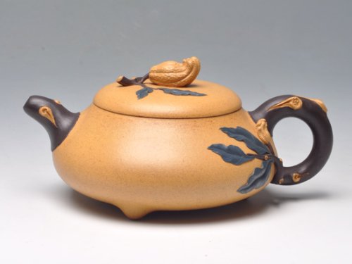 范育君紫砂壶 佛手 黄金段泥 280cc 