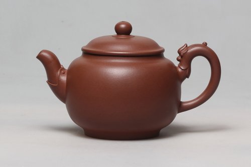 刘彩萍紫砂壶 双龙朝珠 