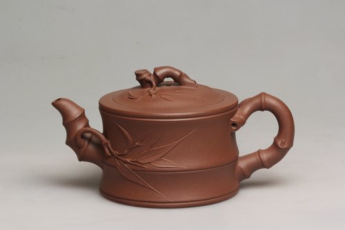 顾焕华紫砂壶 竹段 