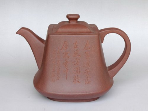 周可明紫砂壶 段方壶3 