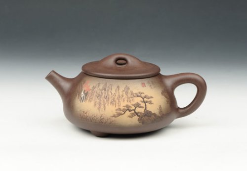 孙航春紫砂壶 山水石瓢 