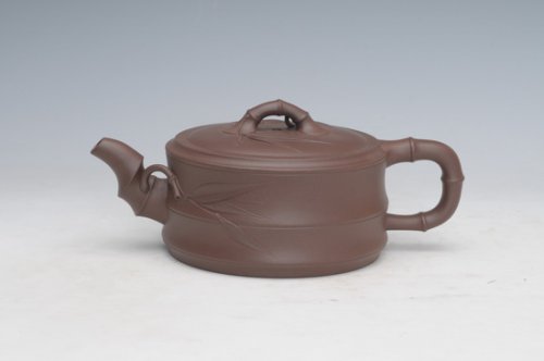 沈更轶紫砂壶 扁竹 