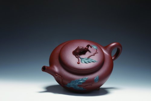 李小珍紫砂壶 汉扁 (硕果） 