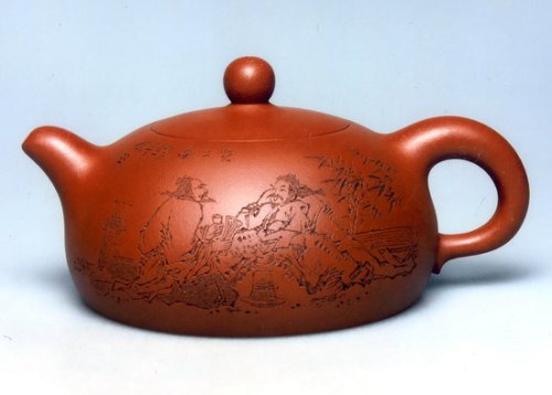 史效军紫砂壶 半月 