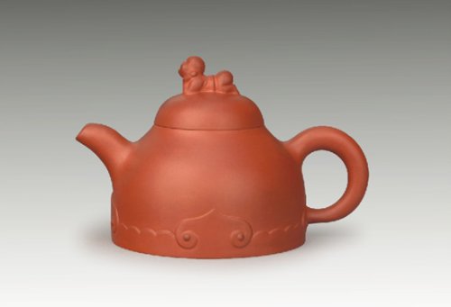 汤建林紫砂壶 童子如意 