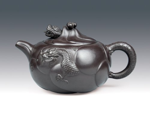 冯盘军紫砂壶 鱼化龙6 