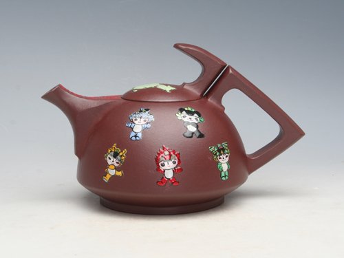 眭龙俊紫砂壶 奥运壶・冲 