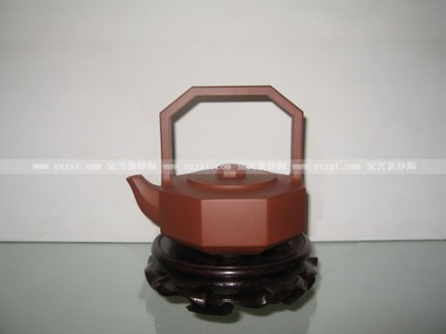 高爱春紫砂壶 钻石提梁 