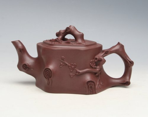 尹红英紫砂壶 梅段 