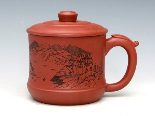 朱新南紫砂壶 老板口杯（清水泥） 