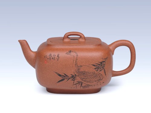 储国峰紫砂壶 砂四方 