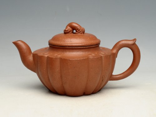 蒋彩萍紫砂壶 称心如意  泥料：底槽清 