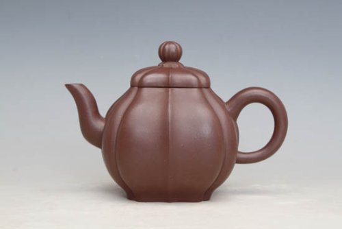 冯文娟紫砂壶 四方菱花(紫泥) 