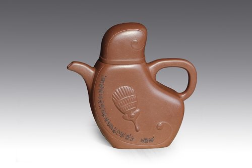 丁洪顺紫砂壶 孔明壶 