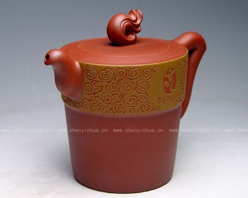 沈寅华紫砂壶 火炬壶 