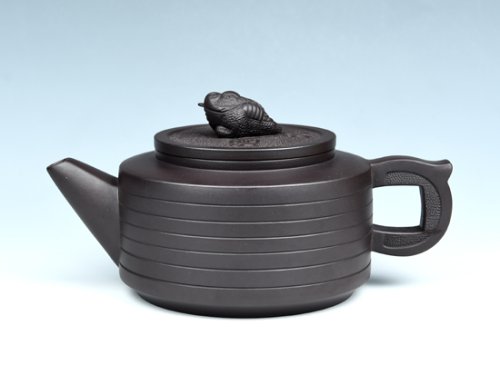 雷旭梅紫砂壶 金蟾壶 