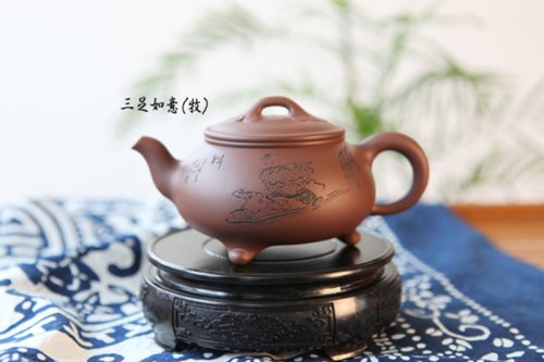 杨伟倩紫砂壶 三足如意 