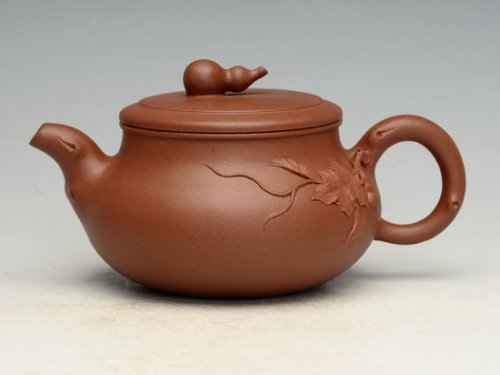 冯文娟紫砂壶 福禄  容量：200CC       泥料：清水泥 