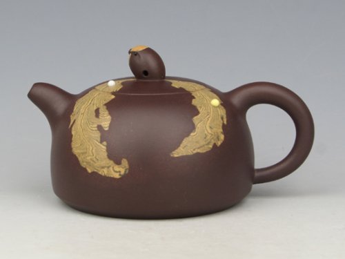 冯建平紫砂壶 听雨（紫） 