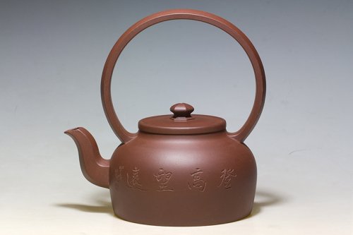 崔龙君紫砂壶 大彬提梁 