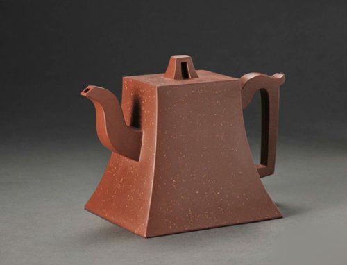 潘持平紫砂壶 方钟壶 