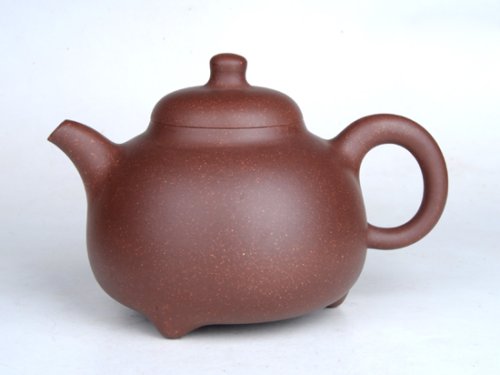 吴玉群紫砂壶 三足乳钉 