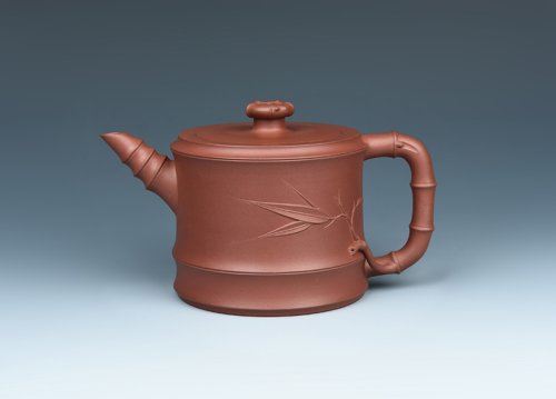 谈跃伟紫砂壶 天竹壶 