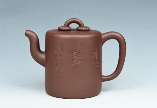 周庚大紫砂壶 双圈 