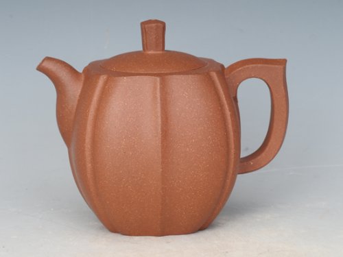 冯文娟紫砂壶 四方抽角菱花 