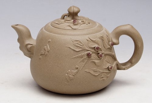 郑彪紫砂壶 寿桃 