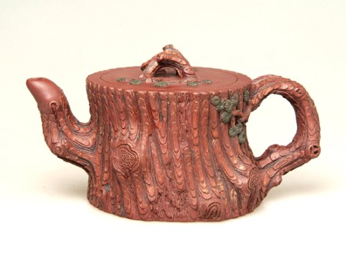 郑永平紫砂壶 松段 