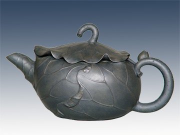 蒋建明紫砂壶 荷塘圣色300CC 