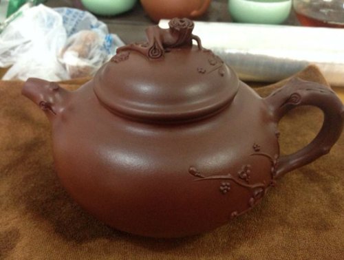 余丝雯紫砂壶 梅桩壶 