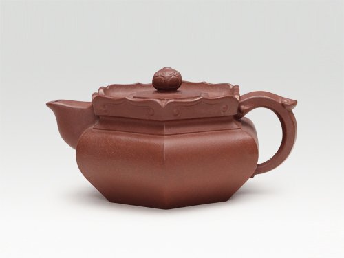 殷阿根紫砂壶 如意僧帽 