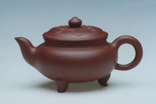 陈成紫砂壶 三脚如意（底槽清 