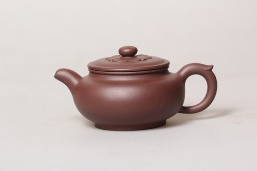 汪立彬紫砂壶 菱花扁腹 