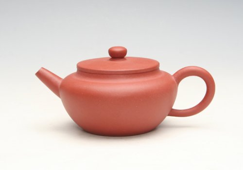 连士舫紫砂壶 全手工平盖壶 
