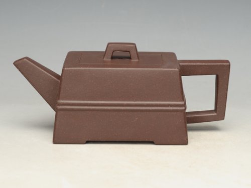 吴玉群紫砂壶 束腰砖方 